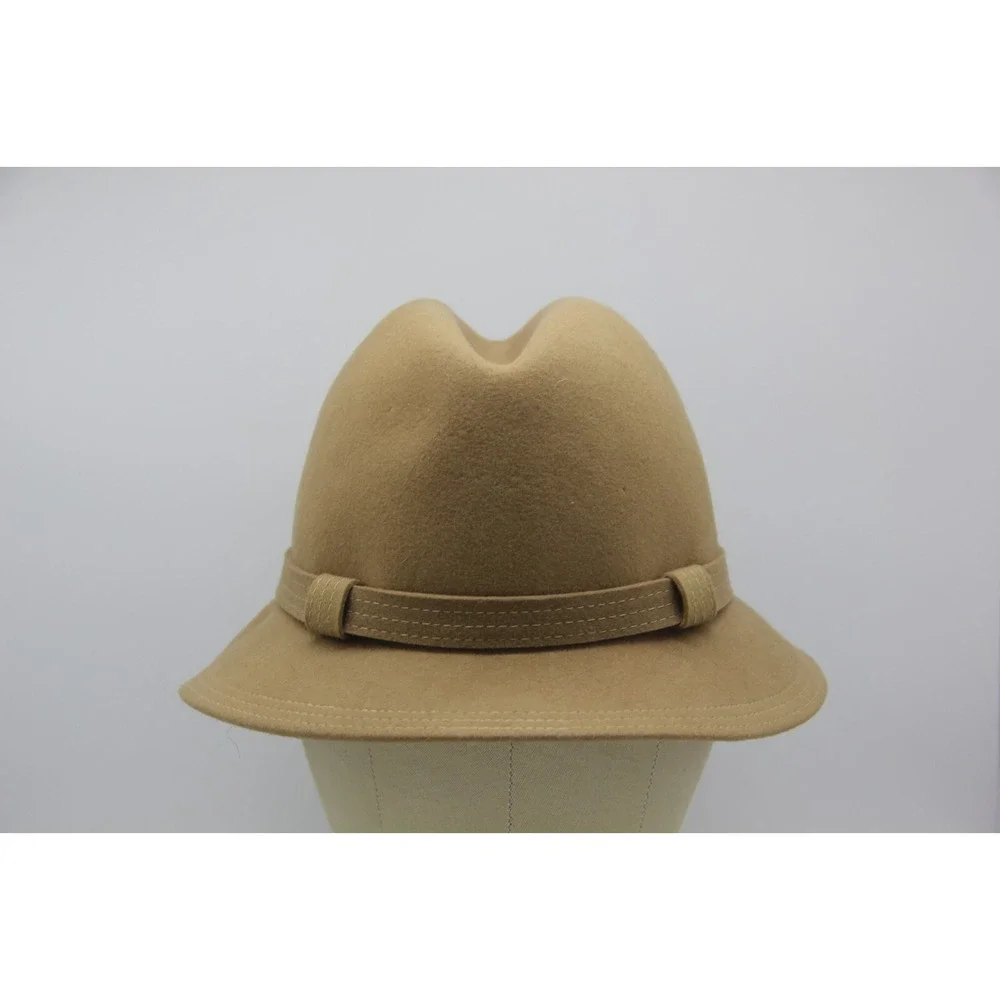 Cappagallo Vintage 100% Wool Felt Fedora Hat Women's Beige